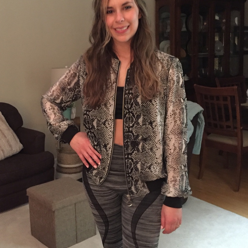 Snakeskin bomber jacket - Picture 5 of 5